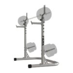 FitRx Squat Rack, Adjustable Universal Squat Rack for Home Gym, Bench Press Weight Rack, 390lbs FitRx Squat Rack, Adjustable Universal Squat Rack for Home Gym, Bench Press Weight Rack, 390lbs