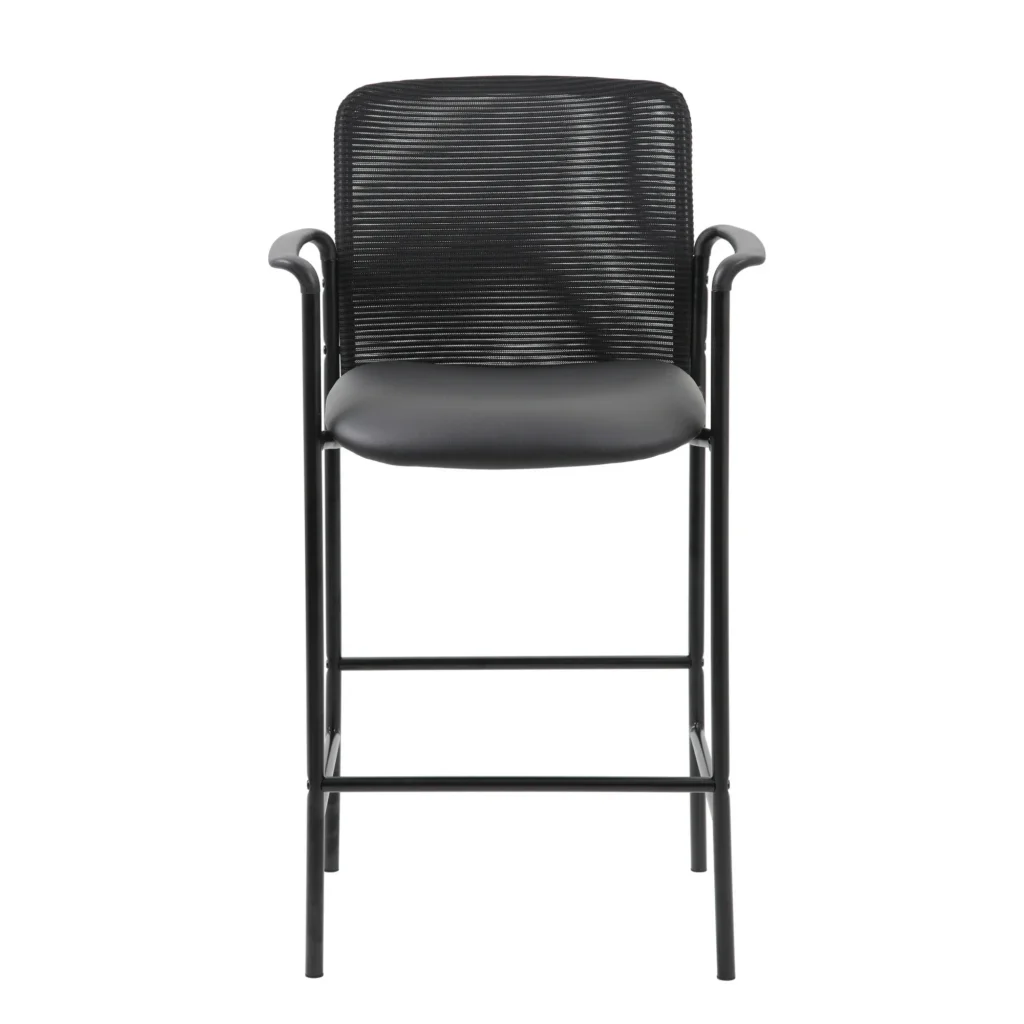 Boss Office Counter Height Mesh-Back Counter Stool with Arms Boss Office Counter Height Mesh-Back Counter Stool with Arms