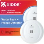 Kidde WiFi Water Leak Detector & Freeze Alarm, Alexa Device, Smart Leak Detector for Homes with App Alerts,White # 60WLDR-W Kidde WiFi Water Leak Detector & Freeze Alarm, Alexa Device, Smart Leak Detector for Homes with App Alerts,White # 60WLDR-W
