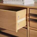 Walker Edison 60 Contemporary Solid Wood 6-Drawer Dresser, Natural Pine