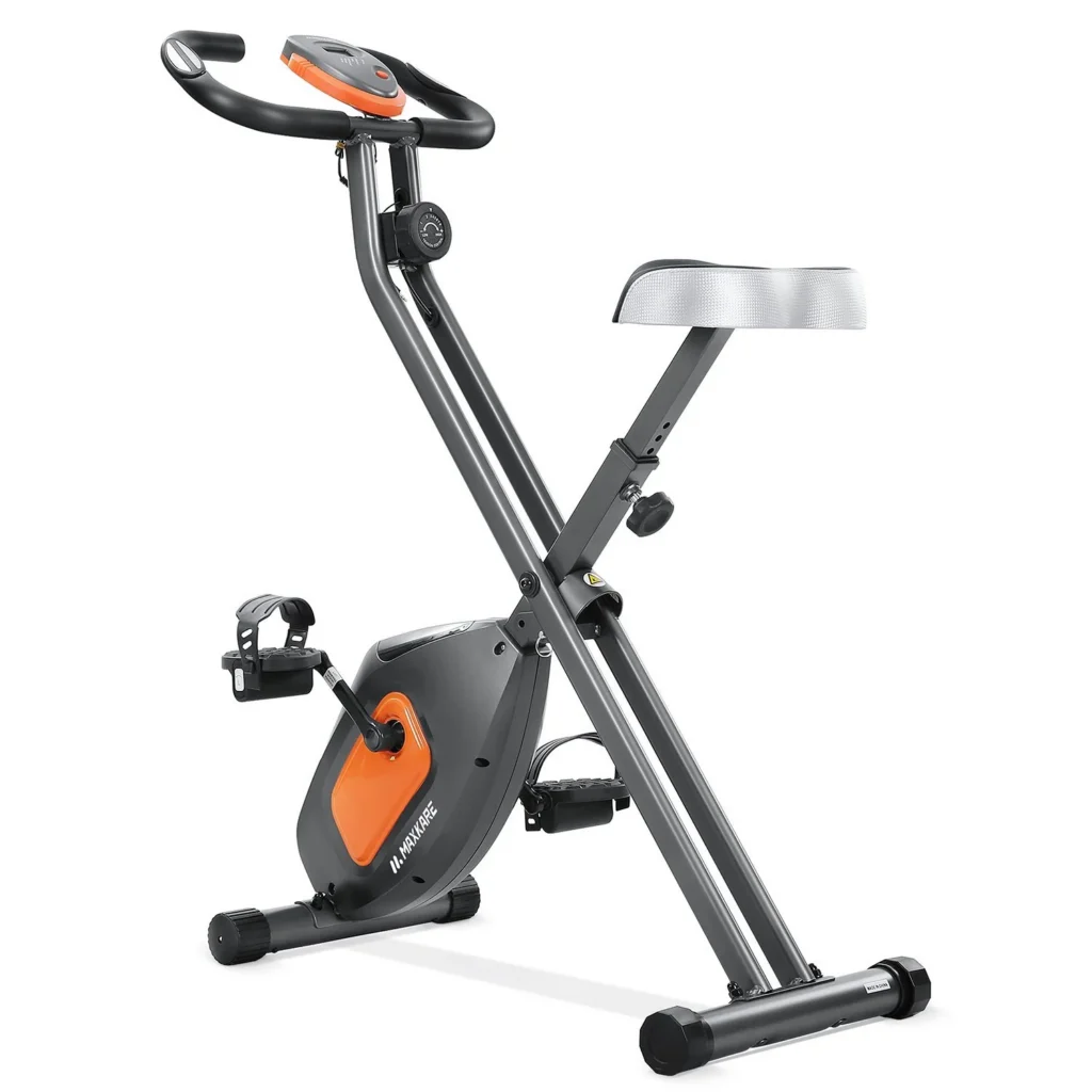 MaxKare Folding Upright Exercise Bike with Magnetic Resistance Indoor Cycling Bike MaxKare Folding Upright Exercise Bike with Magnetic Resistance Indoor Cycling Bike